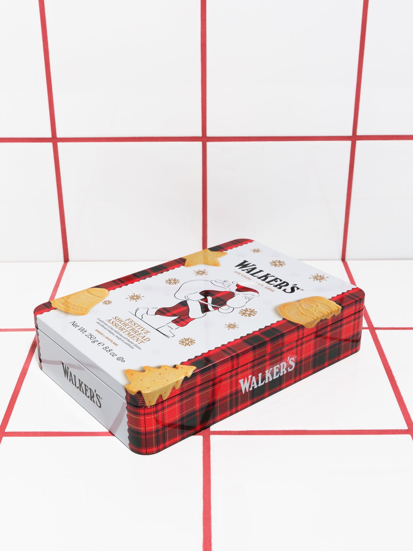 Surtido de galletas caja metalica Santa Claus