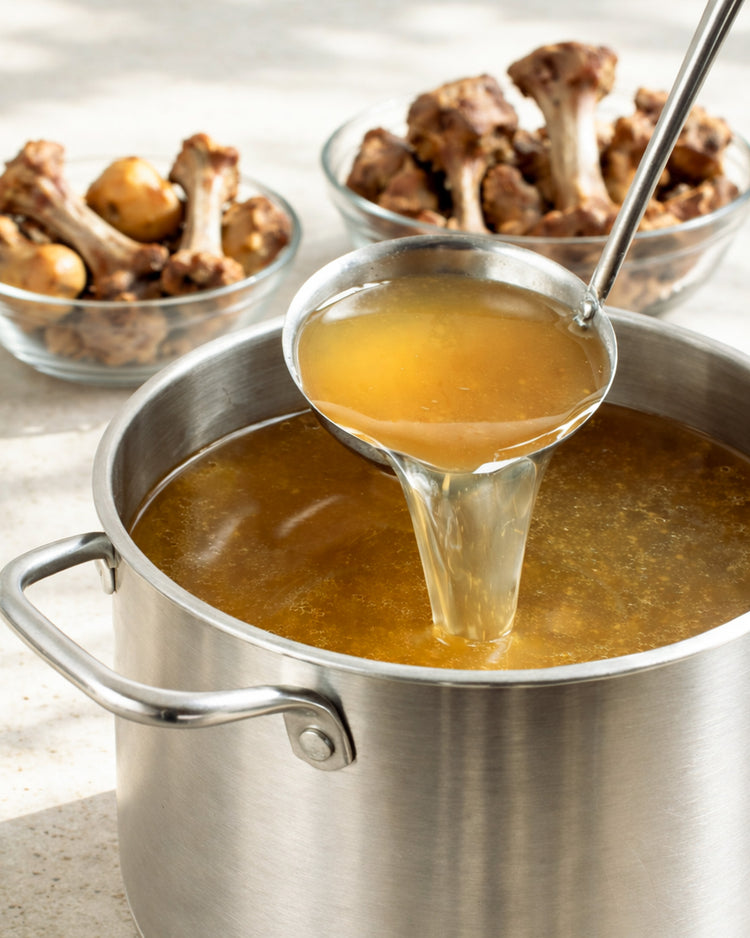 bote de caldo de huesos