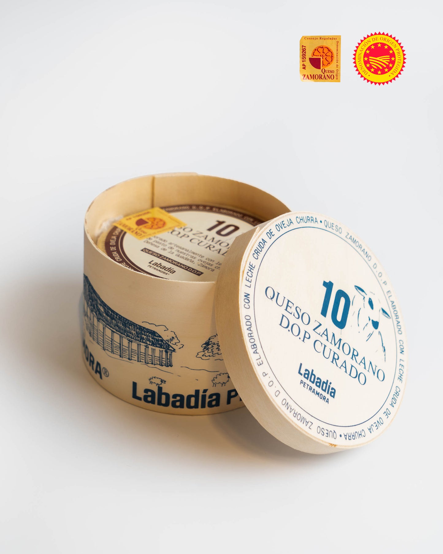 Labadia 10 Zamorano DOP curado entero mini con caja