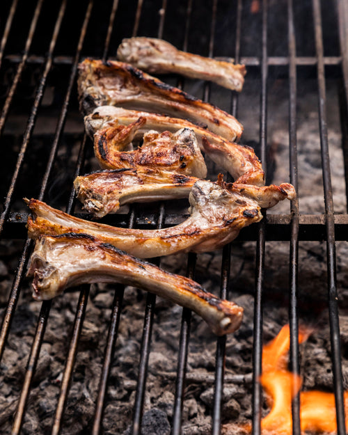 chuletillas de cordero en barbacoa