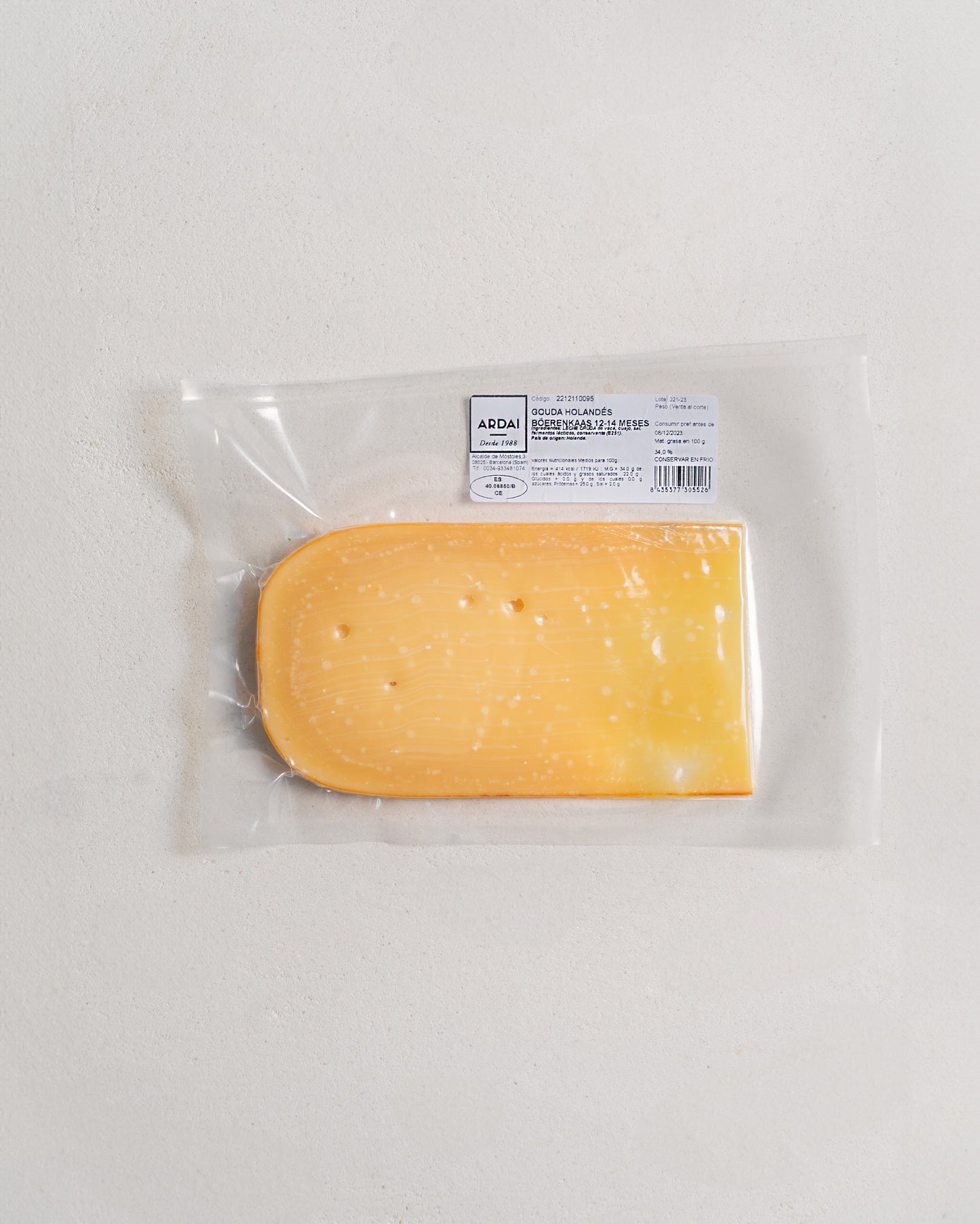 Queso Gouda 12-14 meses 200 g