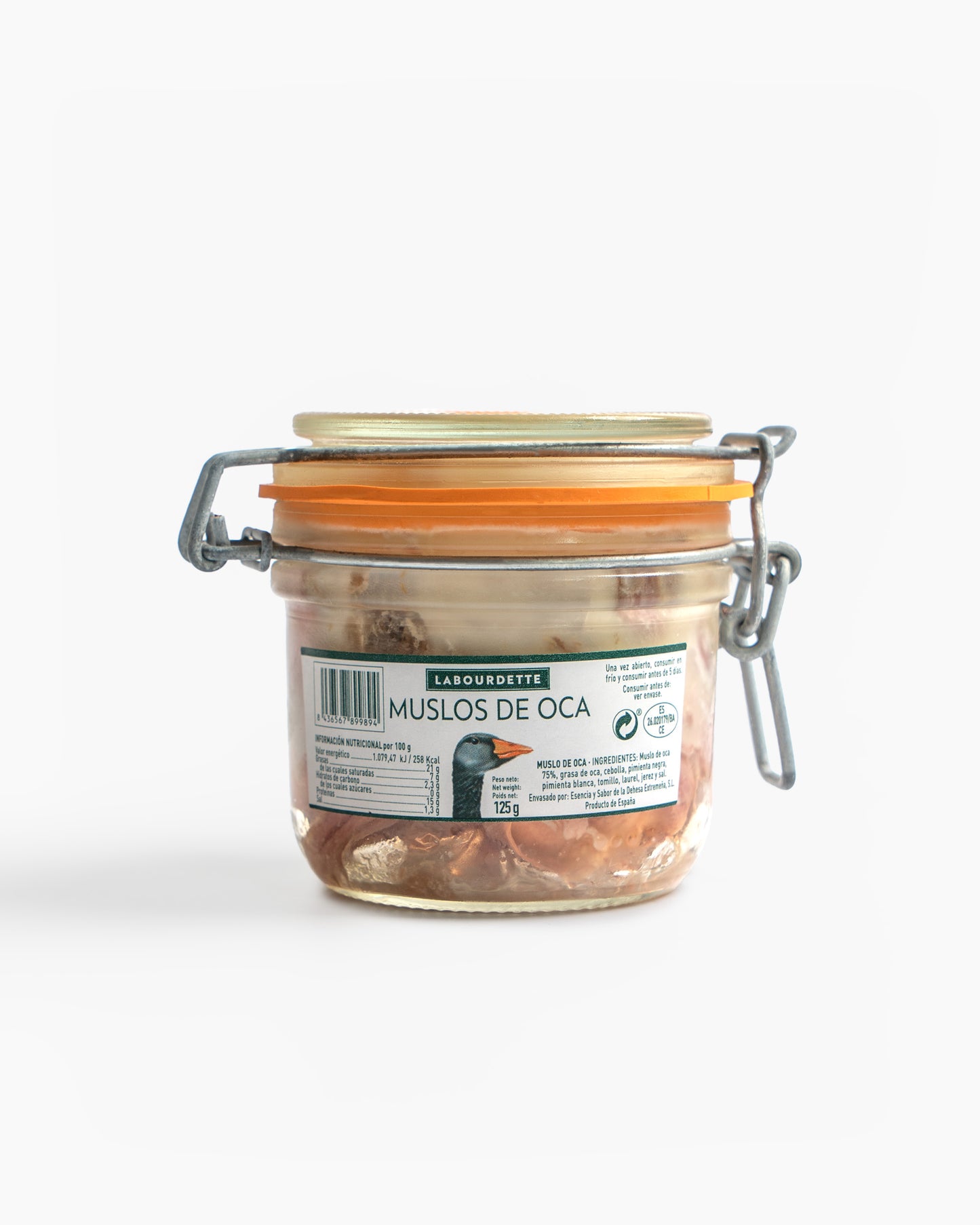 Muslo de oca confitada ecológica 125 g