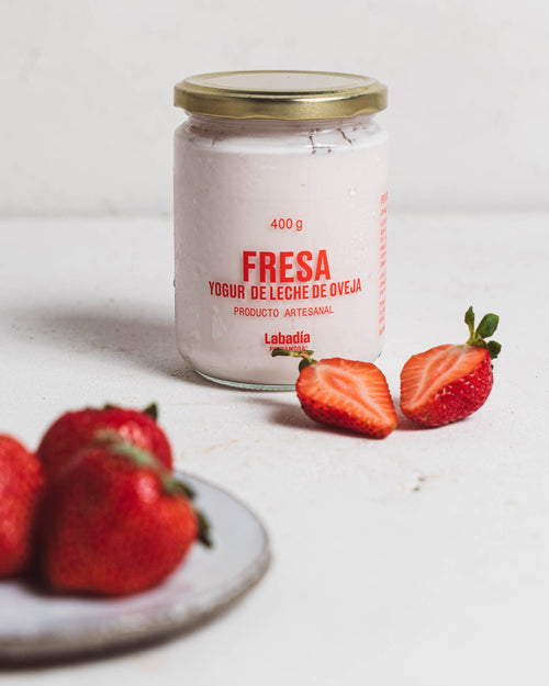 yogur fresa oveja
