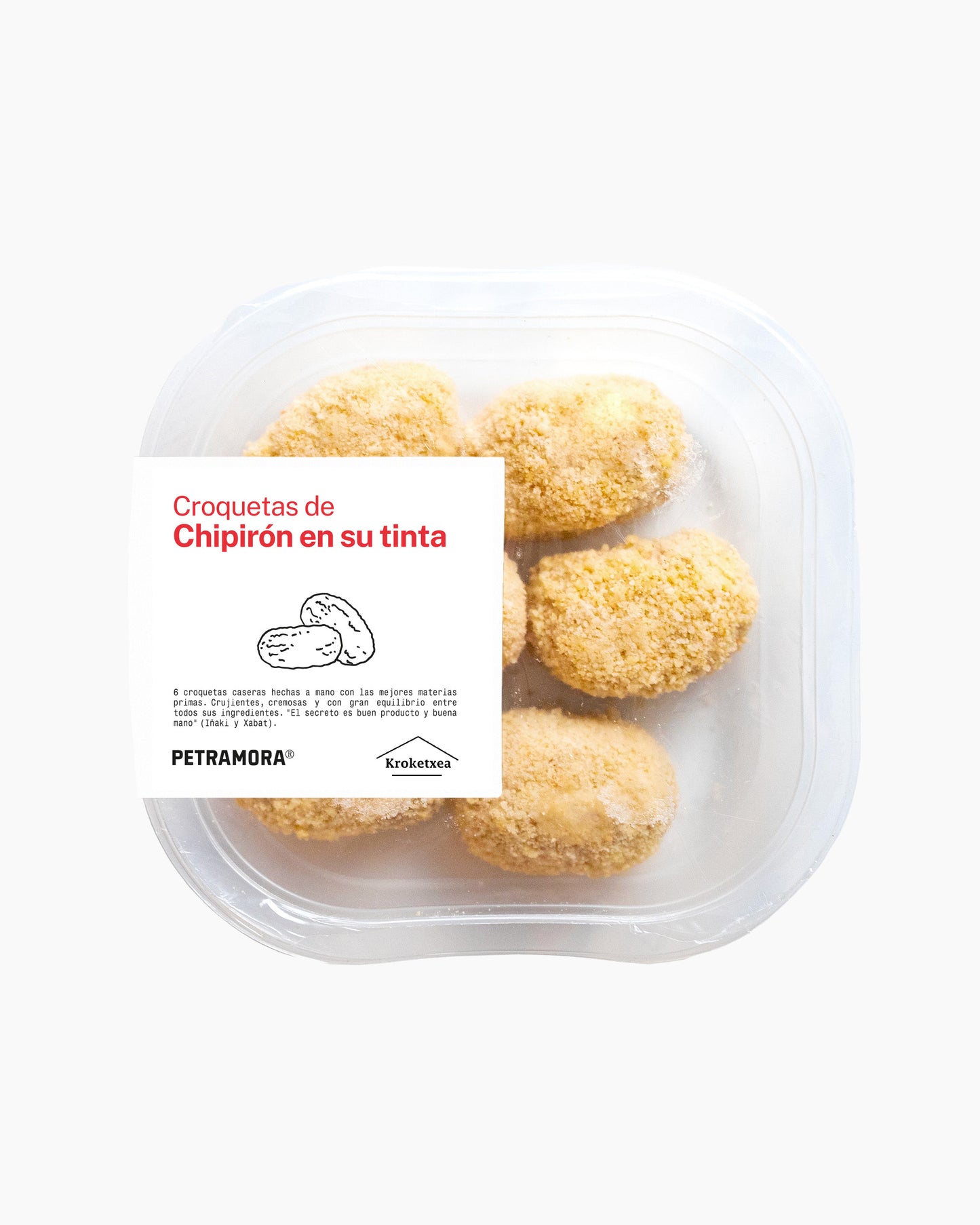 Croquetas chipirón en su tinta