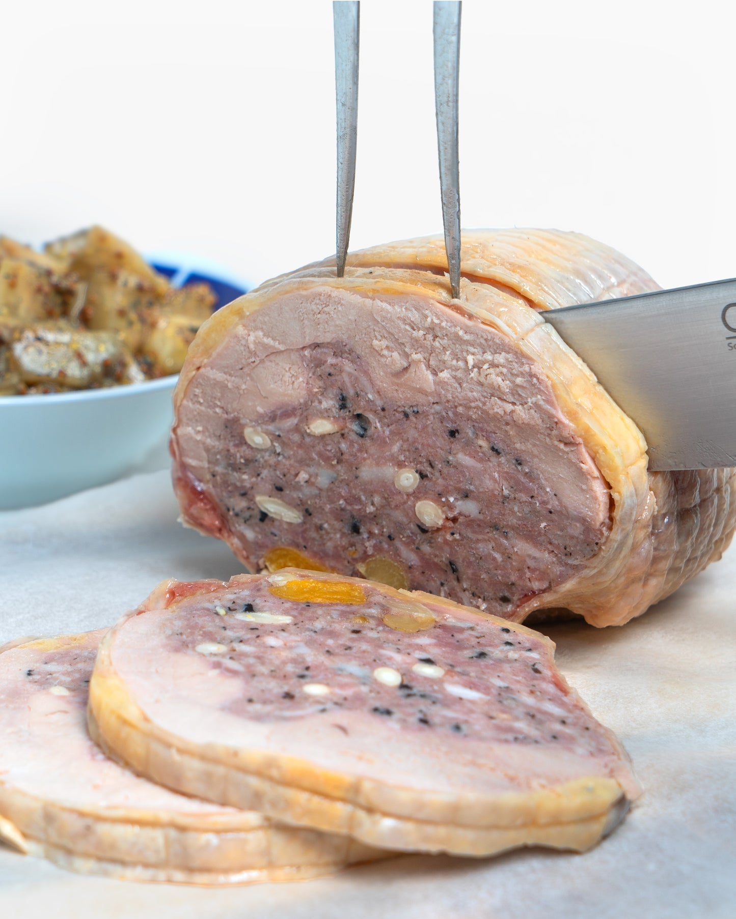 Pintada rellena pieza entera