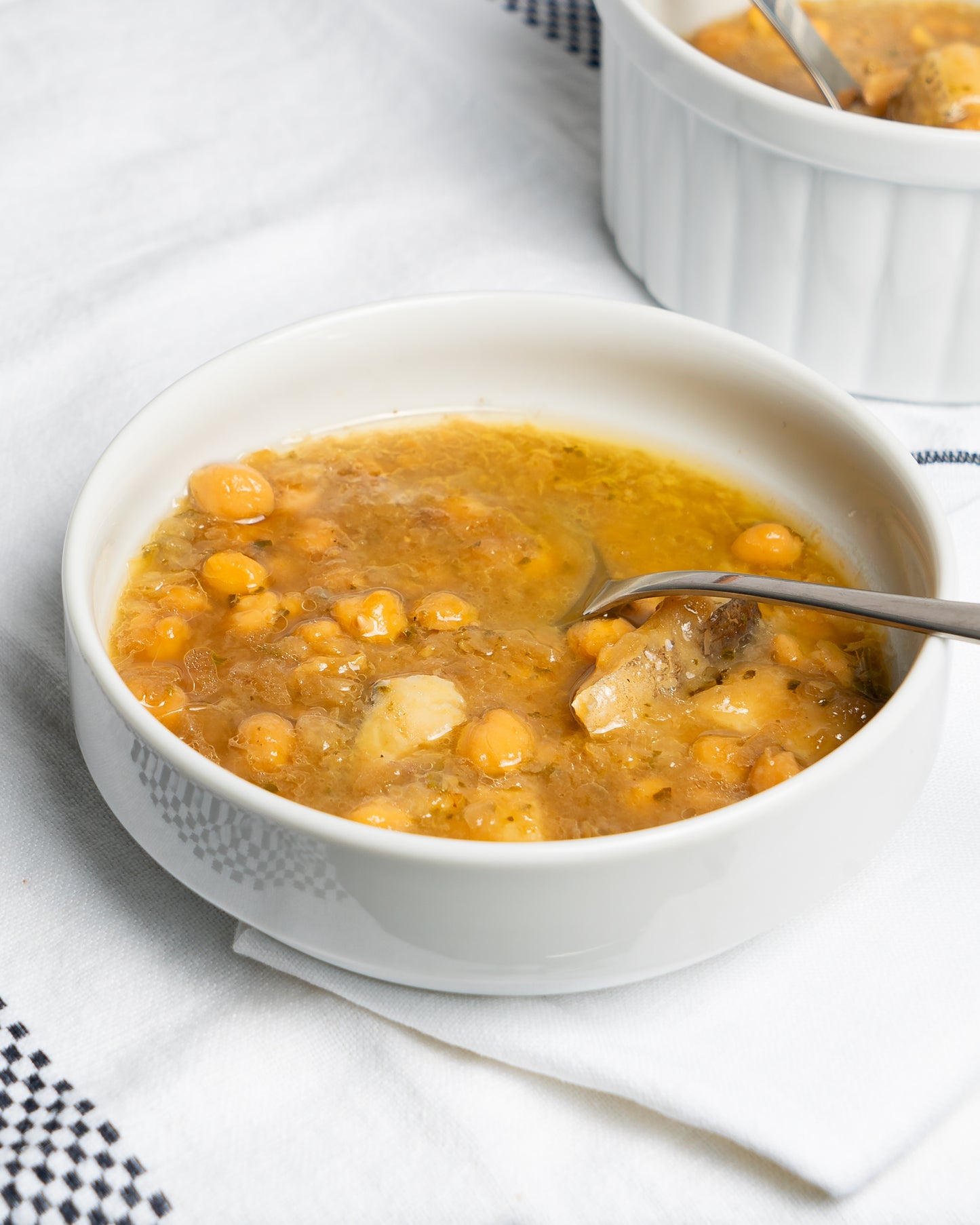 Garbanzos con bacalao