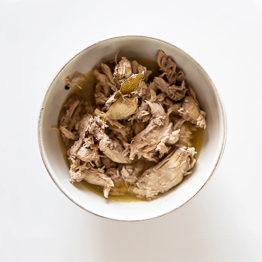 Desmigado de perdiz en escabeche