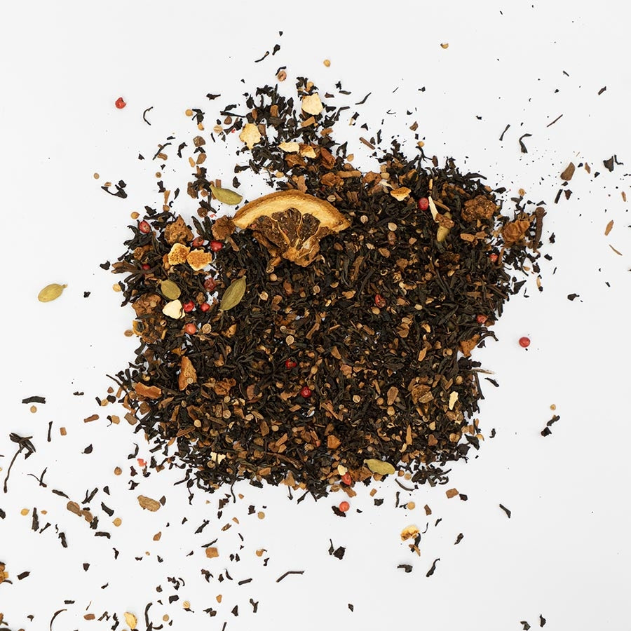Té negro con naranja
