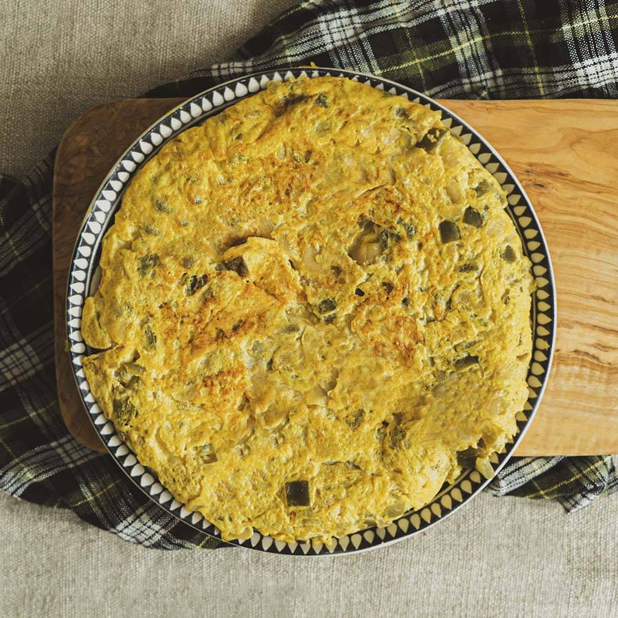 Salteado de bacalao para tortilla