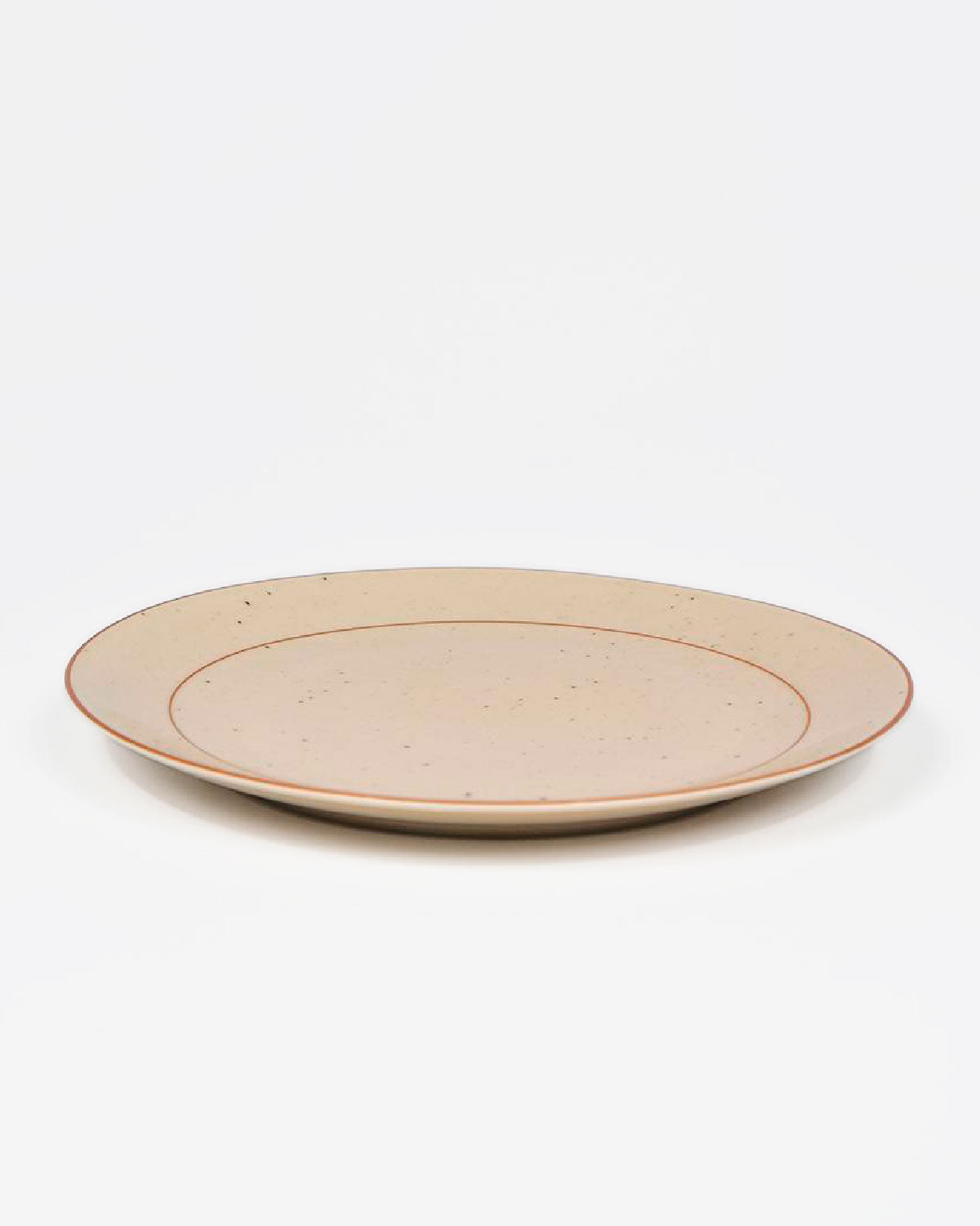 Plato llano color sand