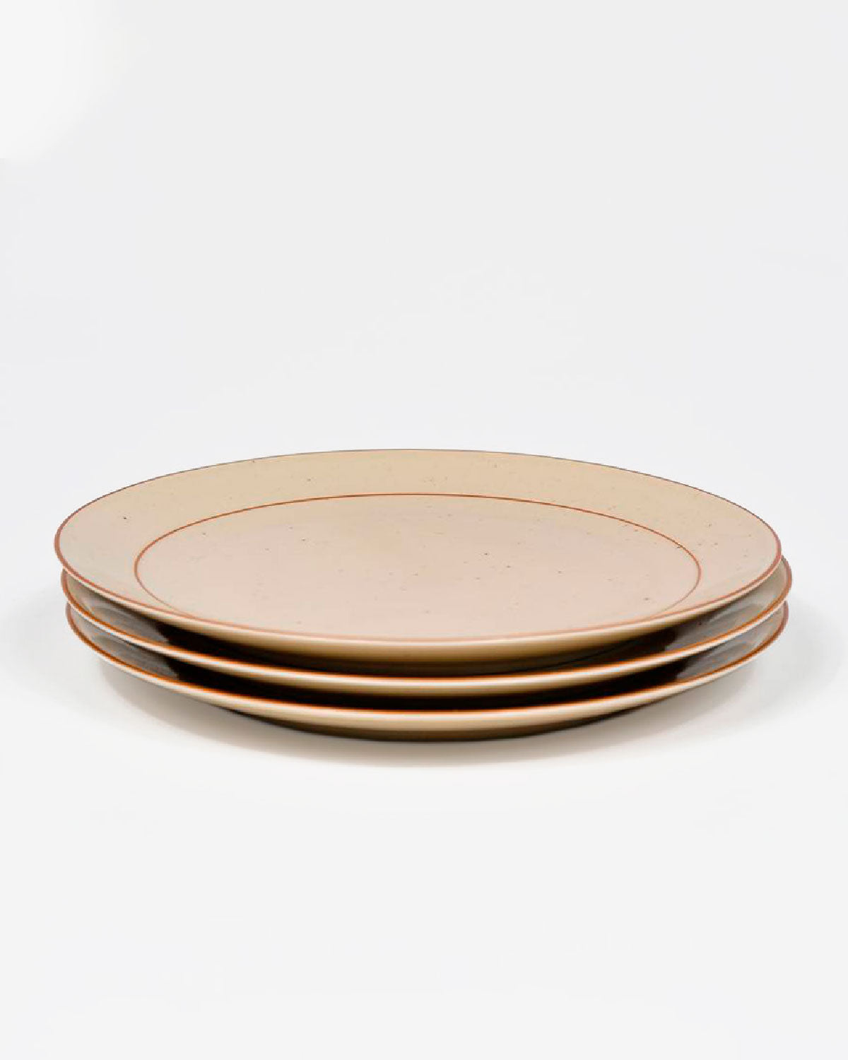 Plato llano color sand