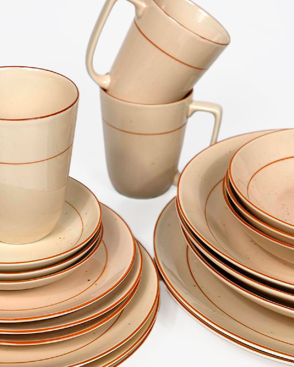 Plato llano color sand