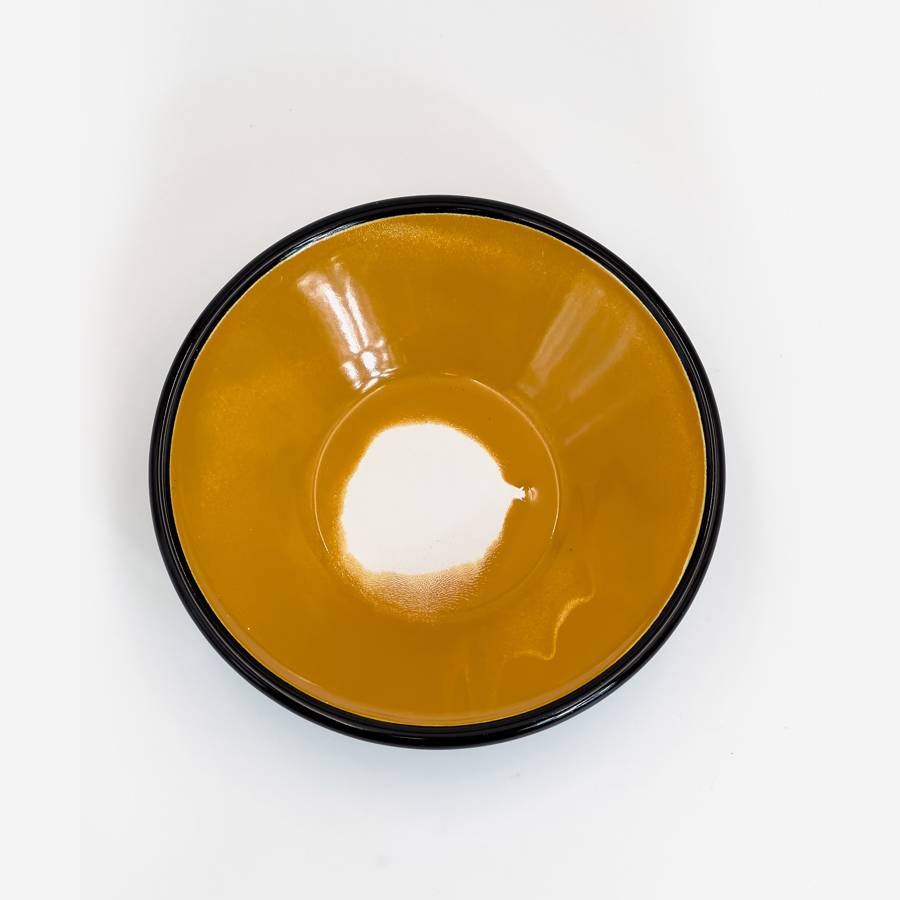 A Little Color Yellow Soup Bowl