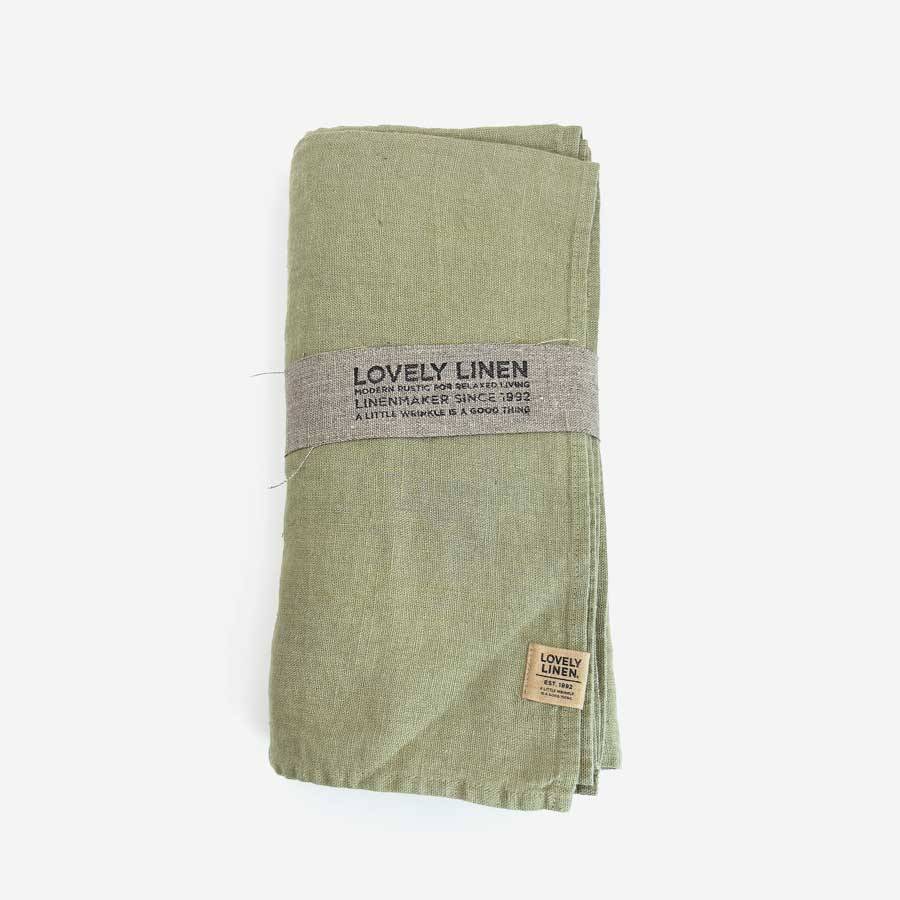 Mantel lino aguacate