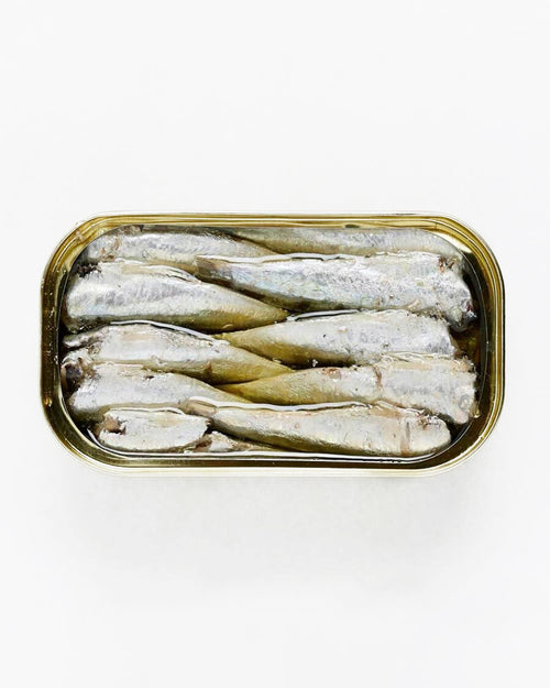 Sardinillas aceite de oliva pequeñas 16-20 118 g