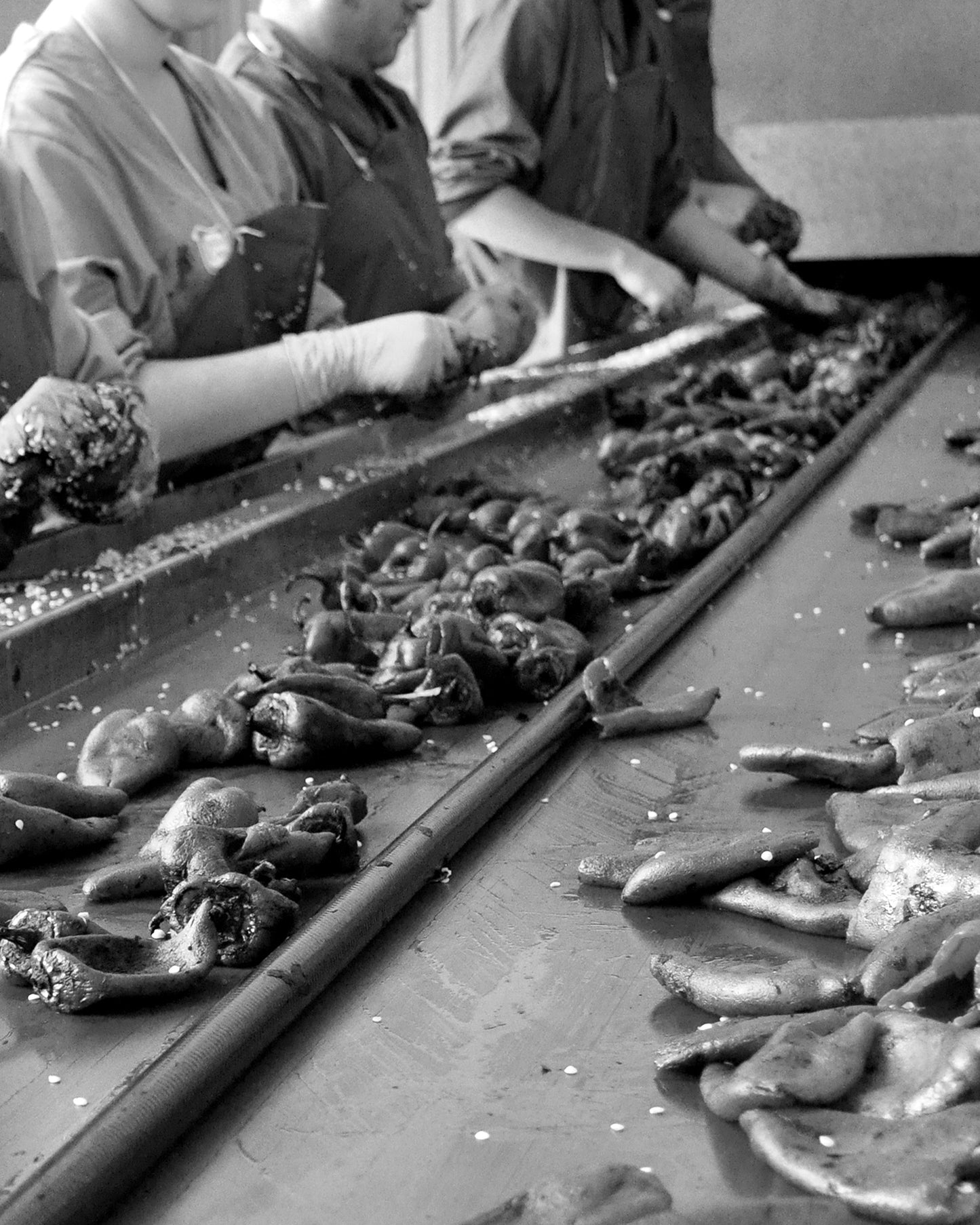 Pimientos del piquillo enteros, asados y pelados