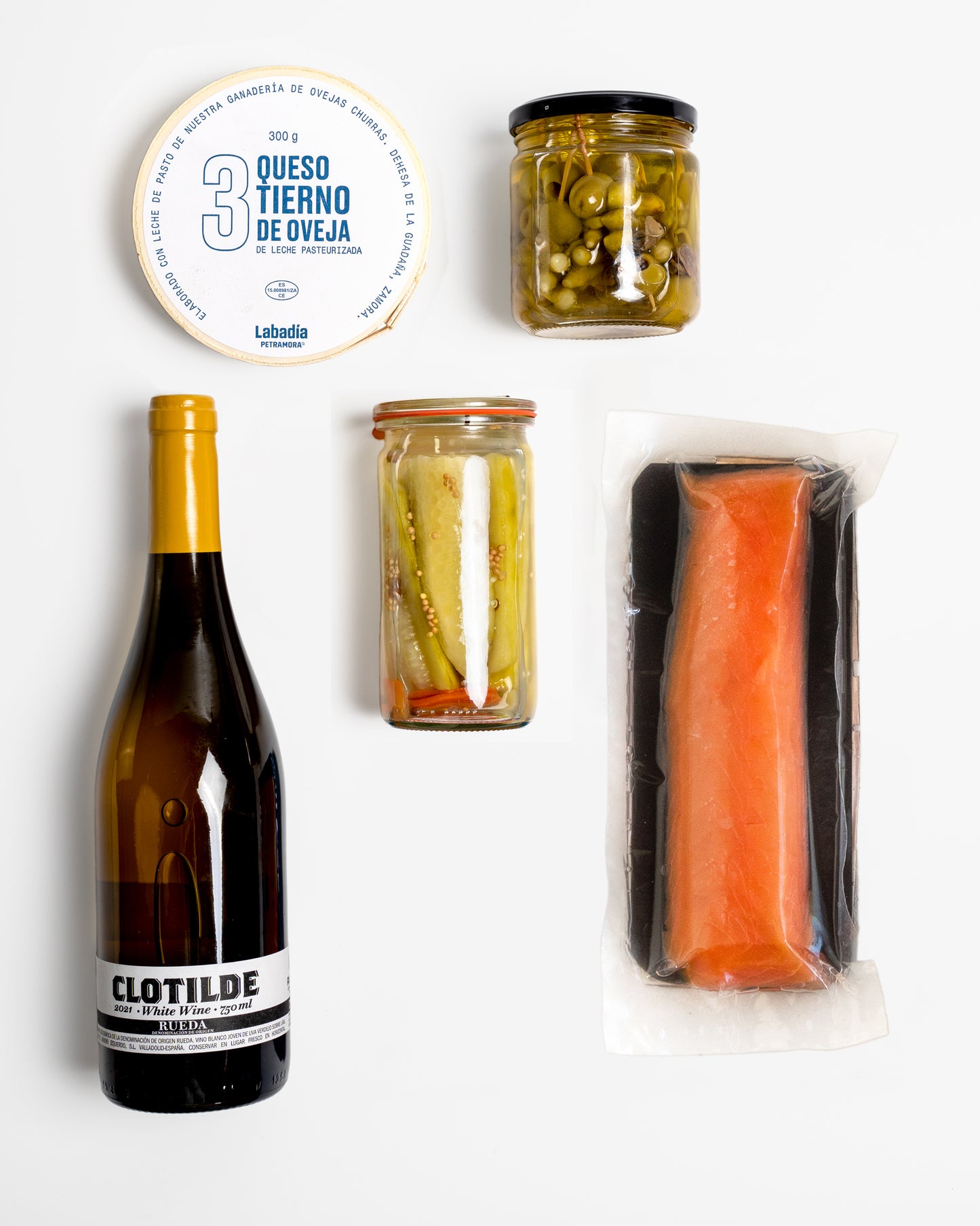 cesta día de la madre con salmón ahumado