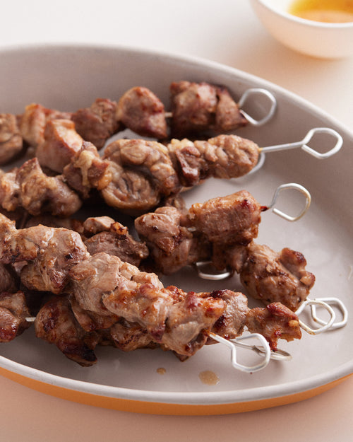 brochetas de cordero