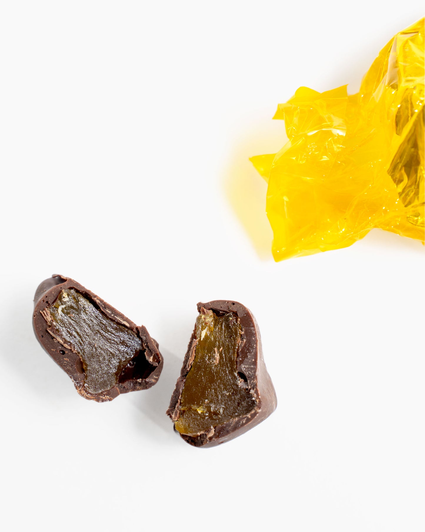 Frutas de Aragón bañadas en chocolate