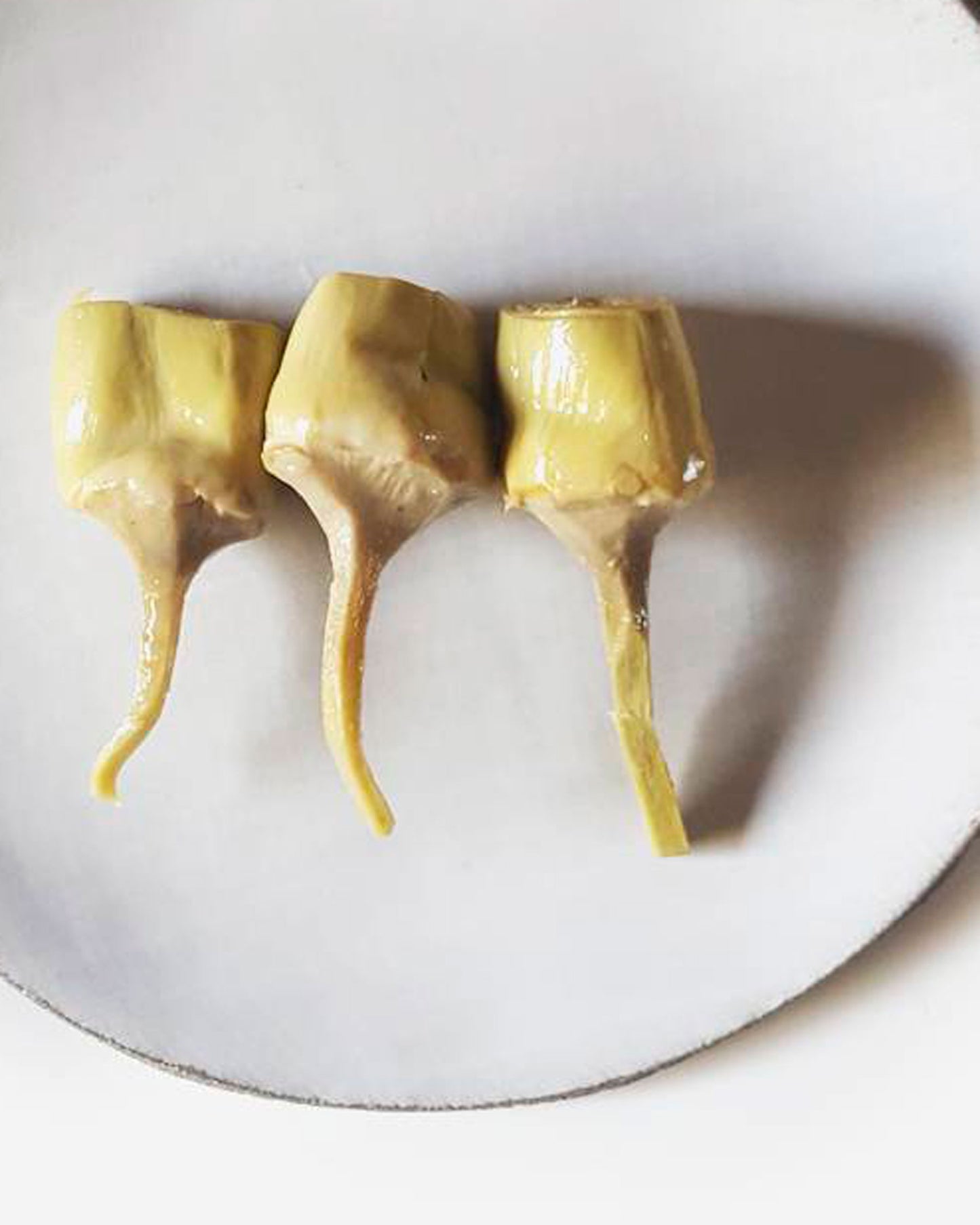 Alcachofas cocinada a baja temperatura