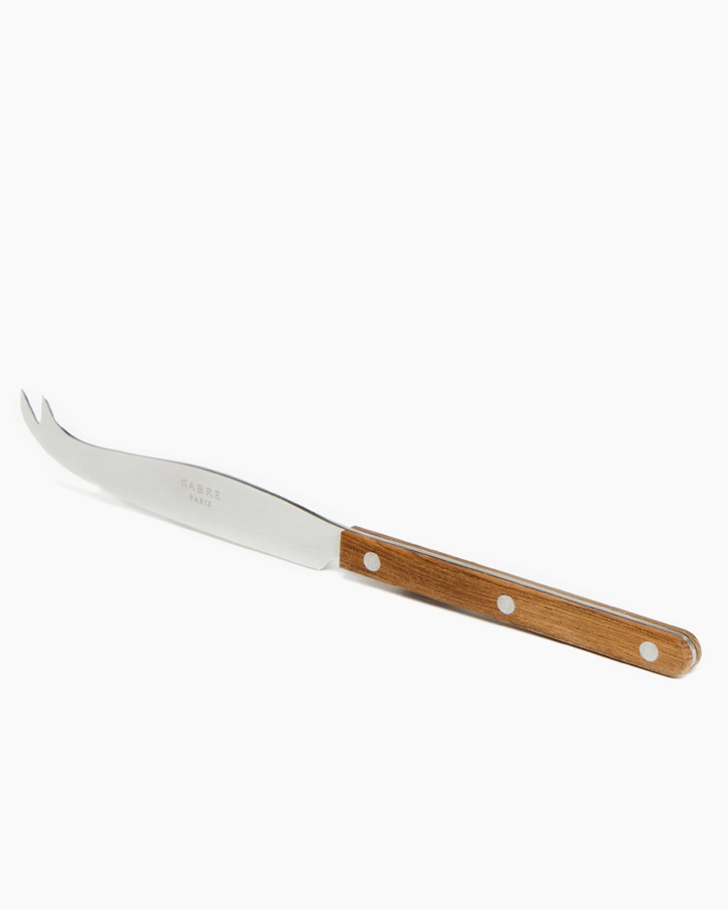 Cuchillo para queso con mango de teca