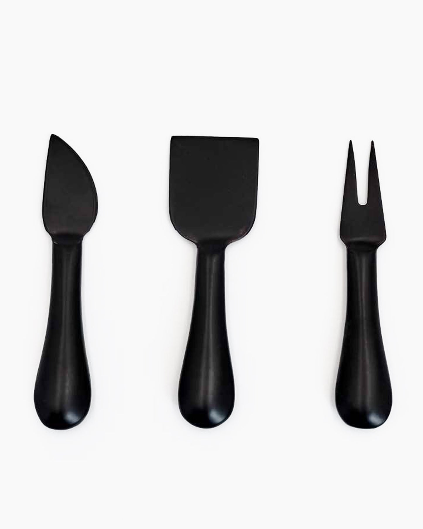 Set de queso negro acero inoxidable