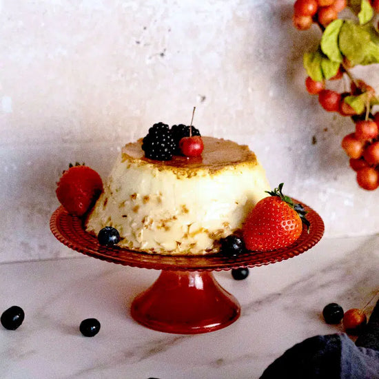 flan de turrón de jijona
