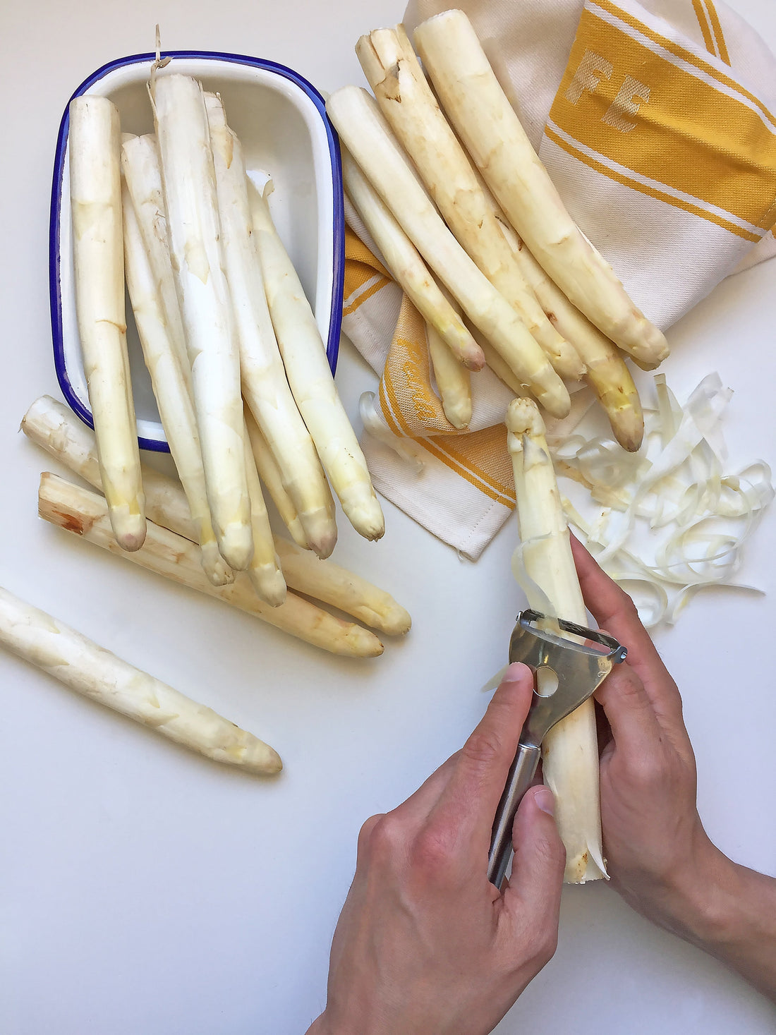 como hacer esparragos blancos