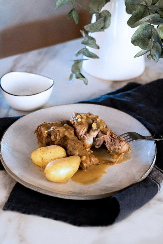 cordero lechal guisado con patatas