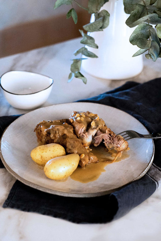 receta de cordero lechal guisado con patatas