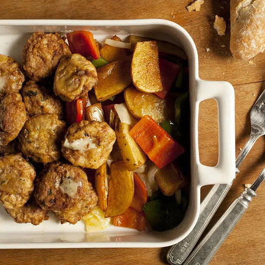 Filetes rusos con queso azul de Valdeón