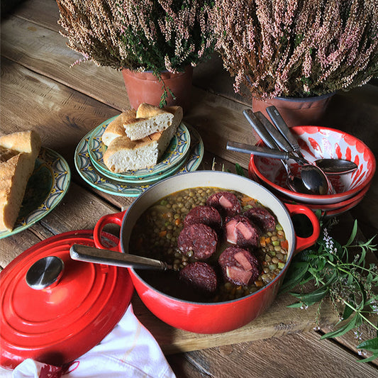 lentejas con butifarra