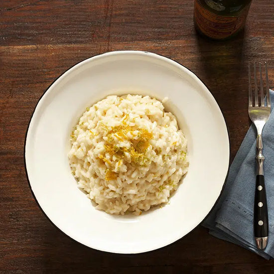 Arroz cremoso con bergamota