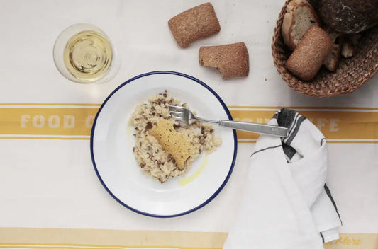 risotto de champiñones con queso idiazábal