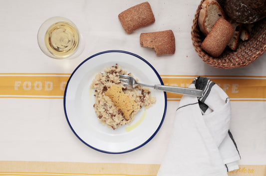 arroz meloso de champiñones e Idiazabal