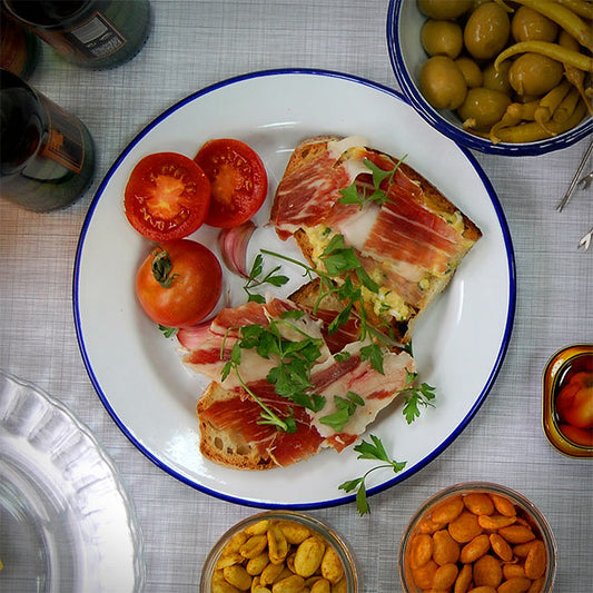 pan con tomate y jamón