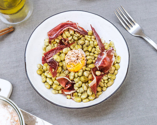 habitas baby con jamon