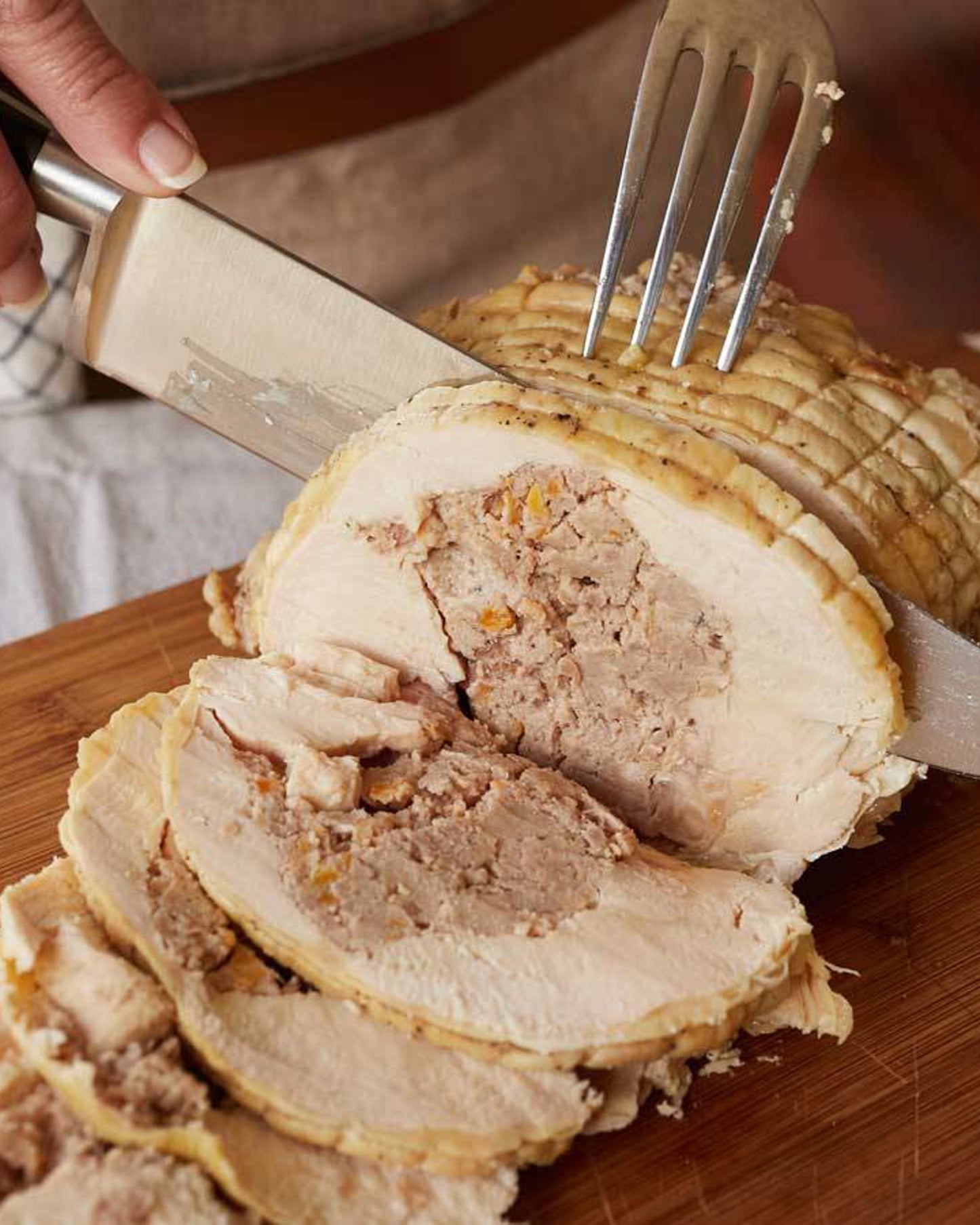 Pularda rellena y asada 6 raciones