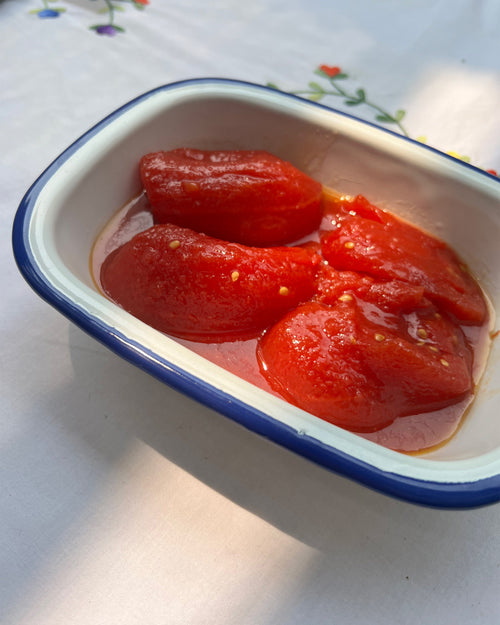 Tomate entero pelado en aceite de oliva 660 g