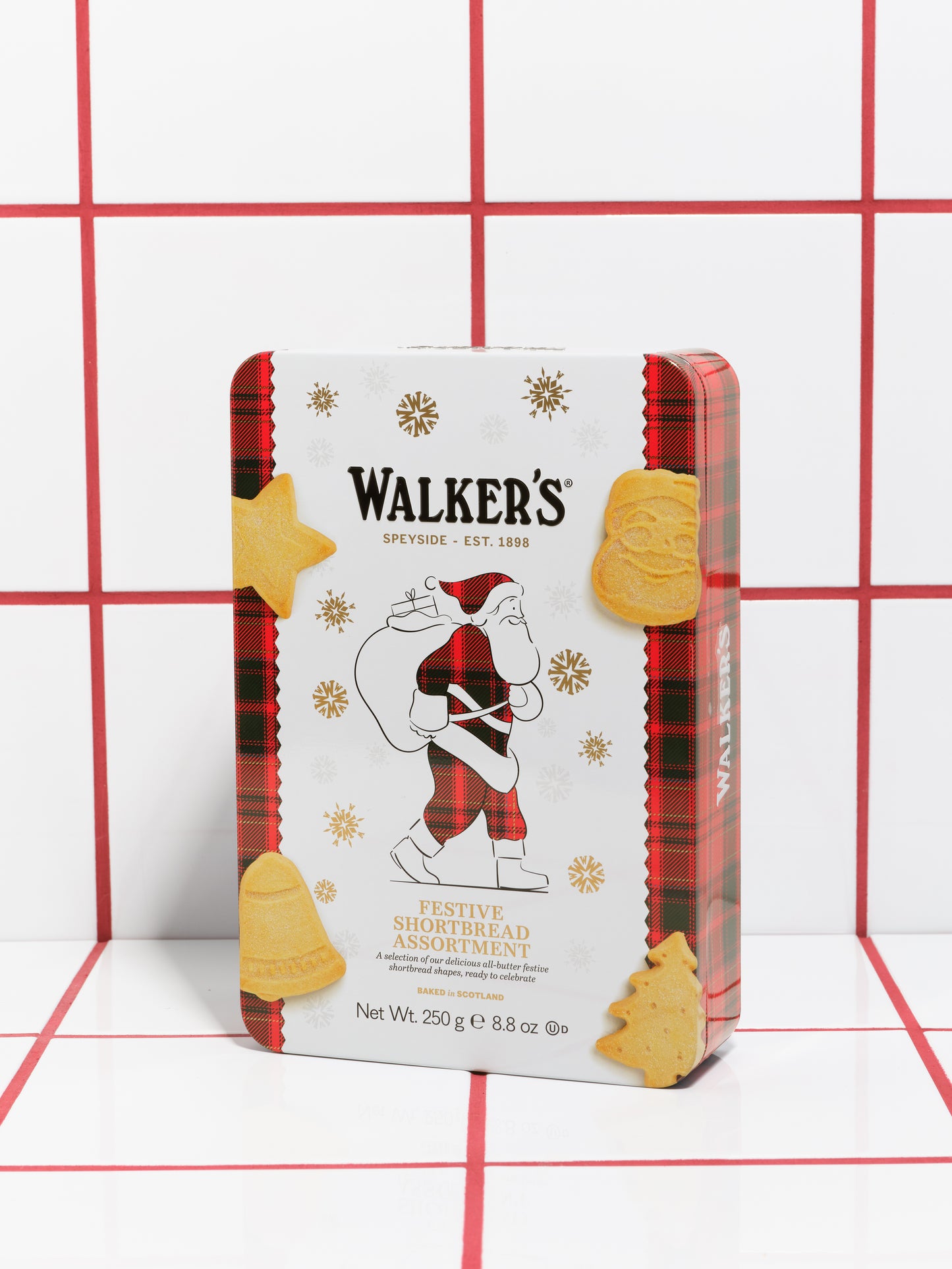 Surtido de galletas caja metalica Santa Claus