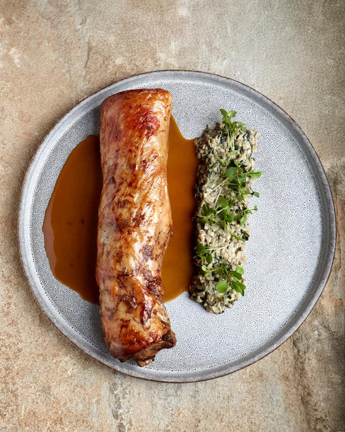 Pierna de Cordero Lechal Rellena de los Hermanos Manzano