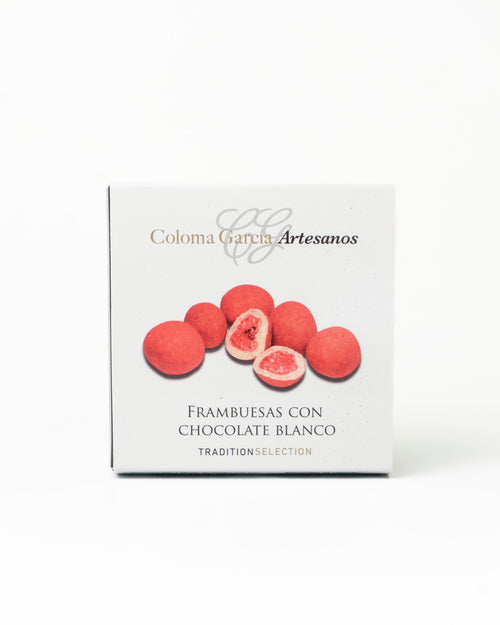 Frambuesas al chocolate blanco 90 g