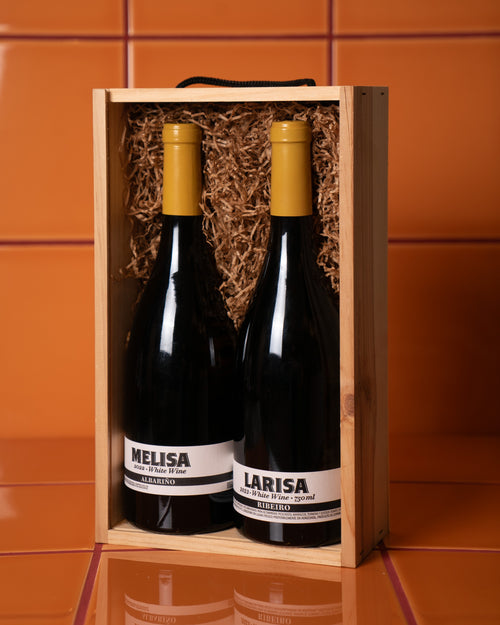 Pack regalo dos botellas blanco