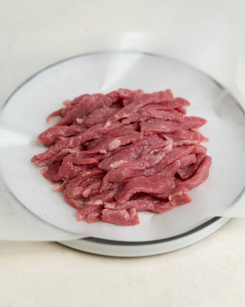 Tiras de ternera para fajitas