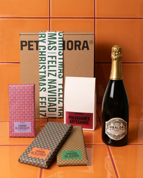 cesta navidad dulces con cava