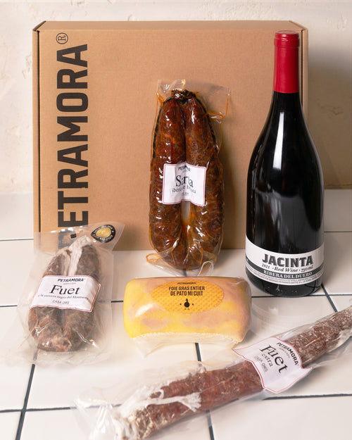 Picoteo de embutidos y foie