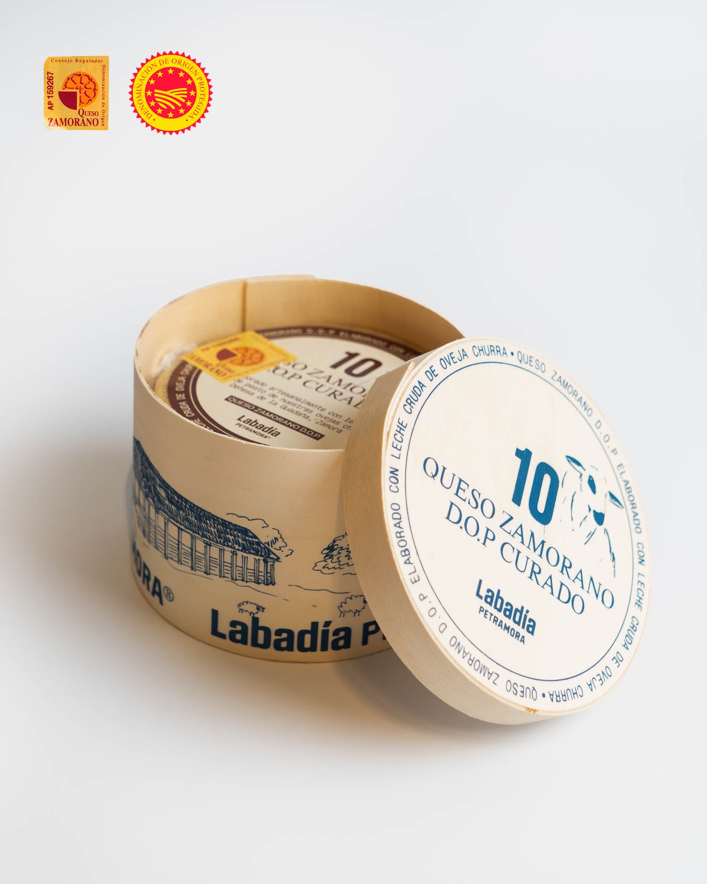 Labadia 10 Zamorano DOP curado entero mini con caja