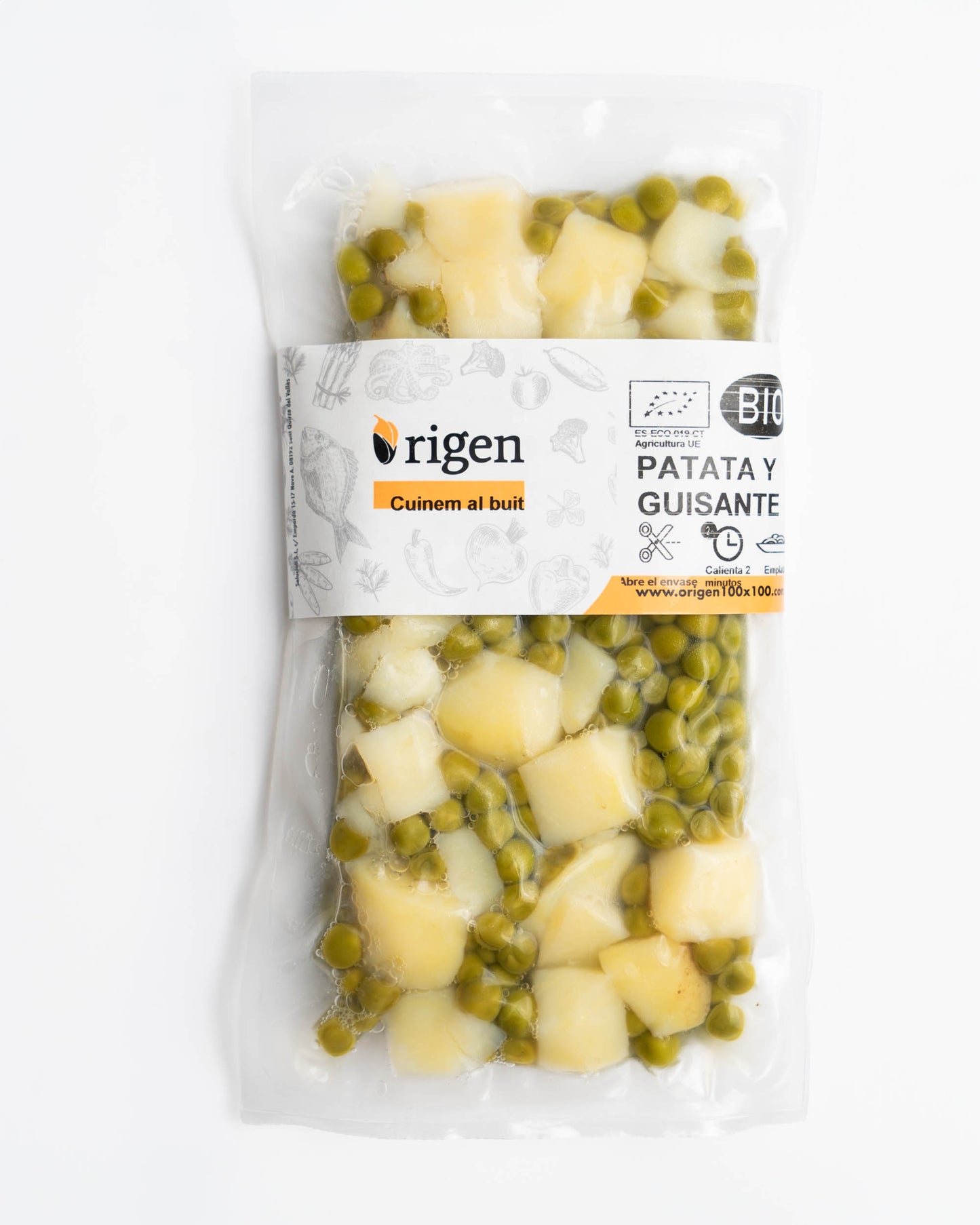 Patata y guisante BIO 300 g