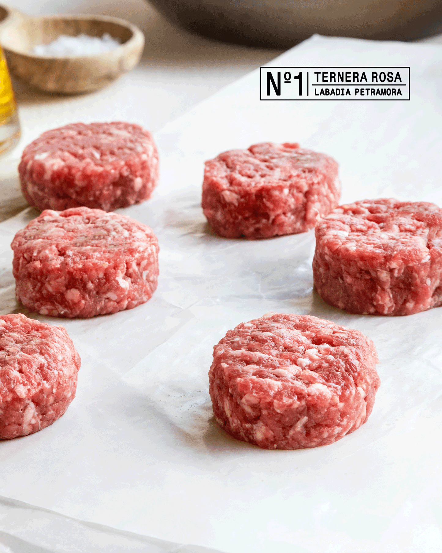 Mini burger ternera + Pan brioche mini (8 uds.)