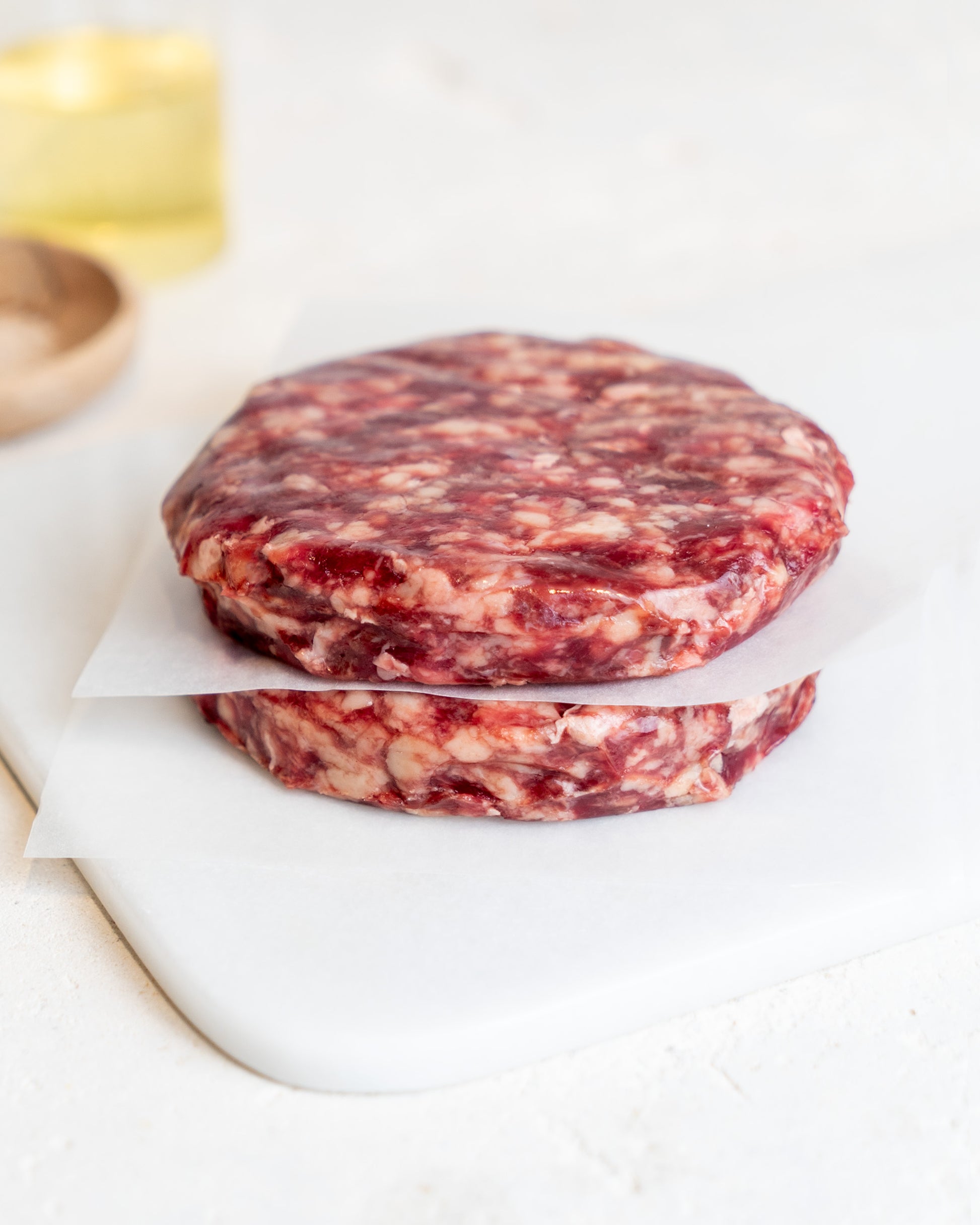 hamburguesas de vaca madurada